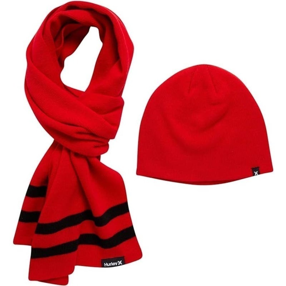 NWT HURLEY New Yorker Beanie & Scarf 2-piece Set (O/S)